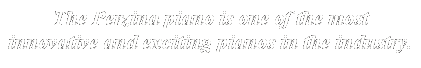 Text Box: The Perzina piano is one of the most innovative and exciting pianos in the industry.
